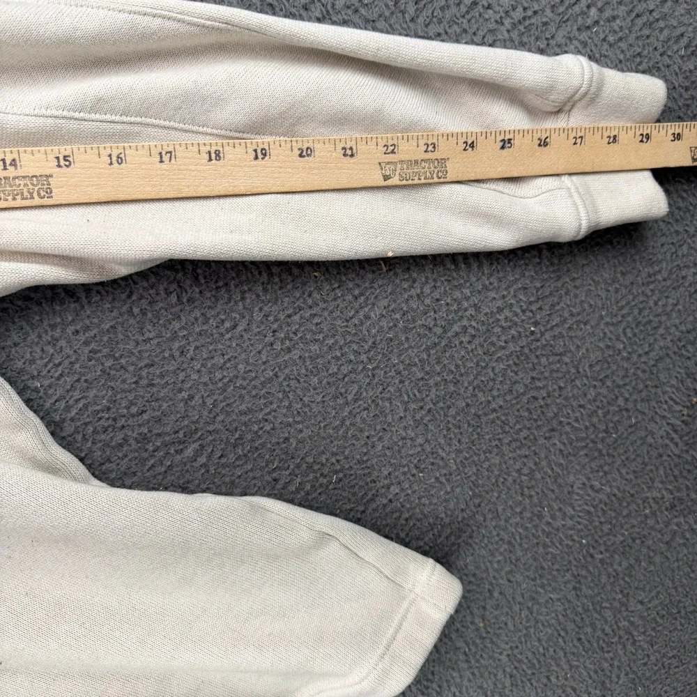 Banana Republic Mens Large Cream Sherpa Lined Quarter‎ Zip Pullover Sweater L
